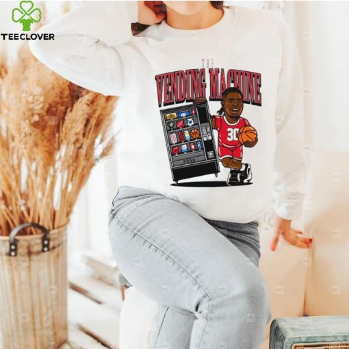 NC State Wolfpack basketball DJ Burns player caricature the vending machine hoodie, sweater, longsleeve, shirt v-neck, t-shirt