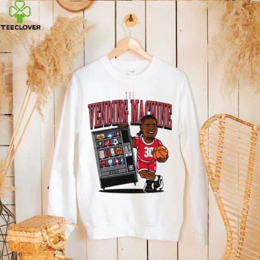 NC State Wolfpack basketball DJ Burns player caricature the vending machine hoodie, sweater, longsleeve, shirt v-neck, t-shirt