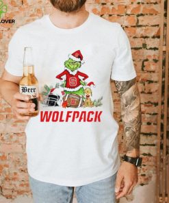 NC State Wolfpacks Grinch and Max dog funny Christmas hoodie, sweater, longsleeve, shirt v-neck, t-shirt