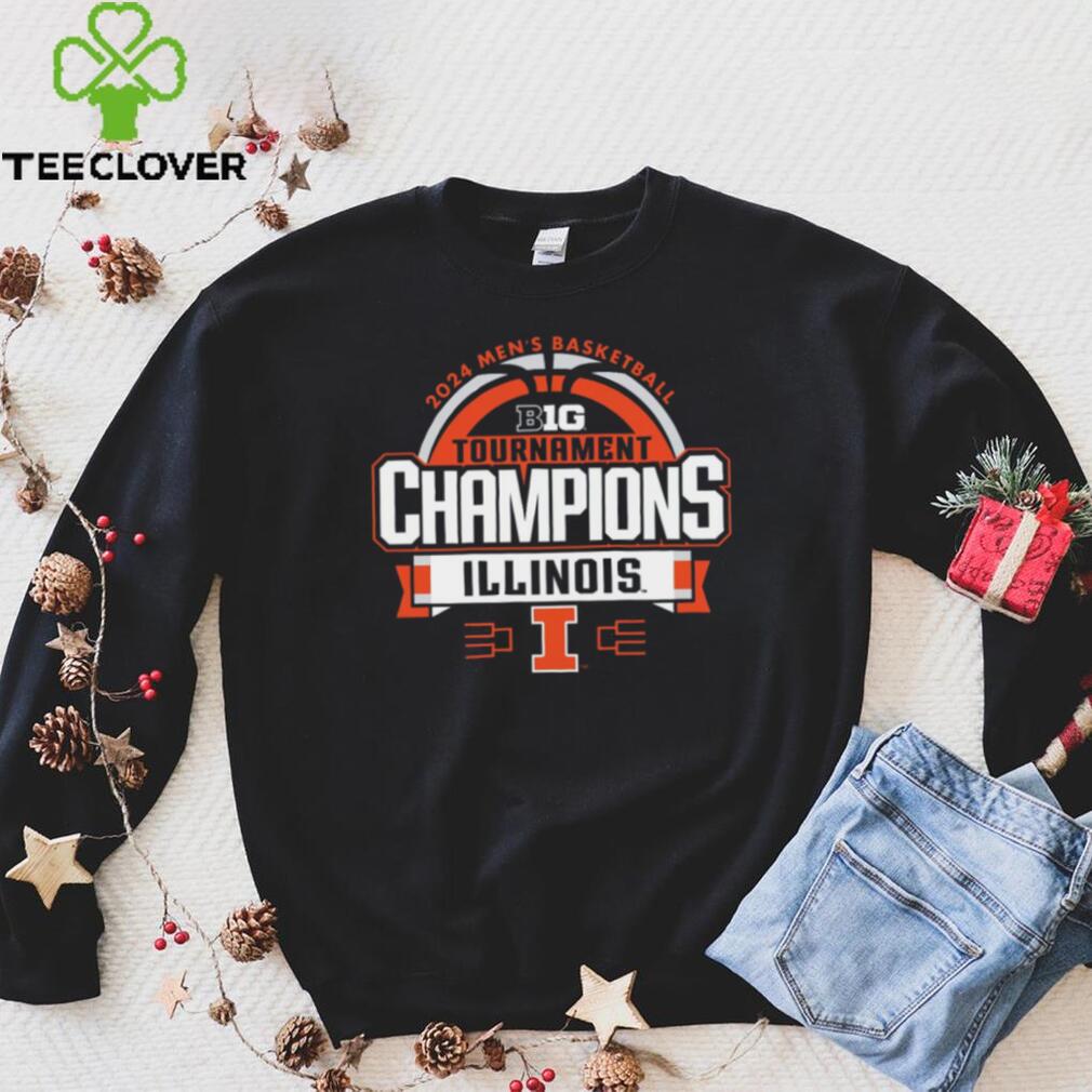 NCAA 2024 Men's Basketball Big 10 Conference Champions Illinois Illini Navy Locker Room T Shirt NCAA 2024 Men's Basketball Big 10 Conference Champions Illinois Illini Navy Locker Room T Shirt