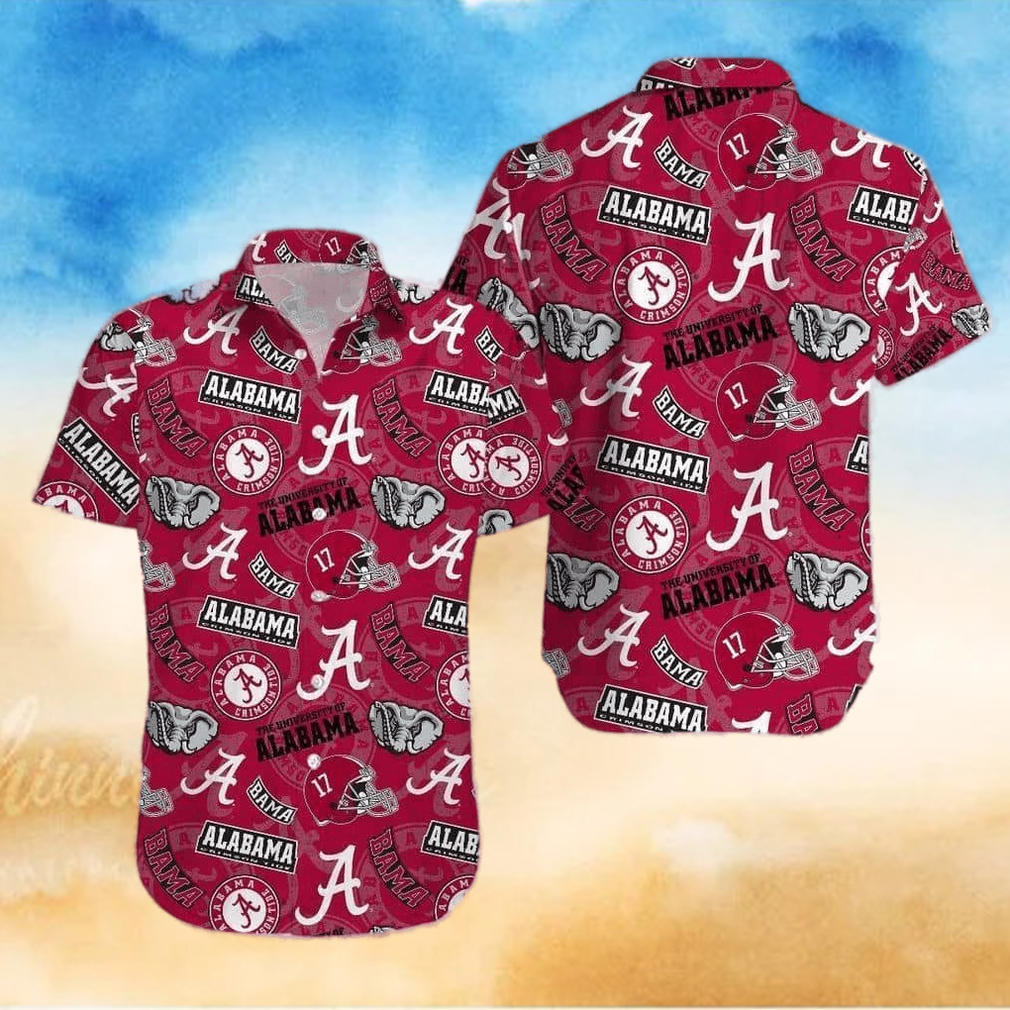 NCAA Alabama Crimson Tide Hawaiian Shirt Best Gift For College Football Fans NCAA Alabama Crimson Tide Hawaiian Shirt Best Gift For College Football Fans