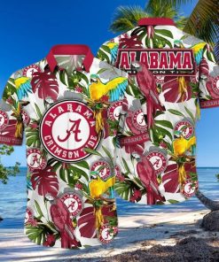 NCAA Alabama Crimson Tide Hawaiian Shirt Tropical Aloha Gift For Football Players
