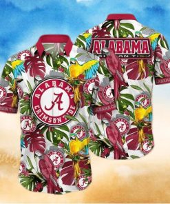 NCAA Alabama Crimson Tide Hawaiian Shirt Tropical Aloha Gift For Football Players