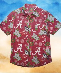 NCAA Alabama Crimson Tide Mistletoe Floral Hawaiian Shirt