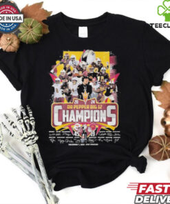 NCAA Arizona State Sun Devils 2024 Dr Pepper Big 12 Champions signatures shirt