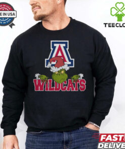 NCAA Arizona Wildcats Logo Football Grinch Christmas T Shirt