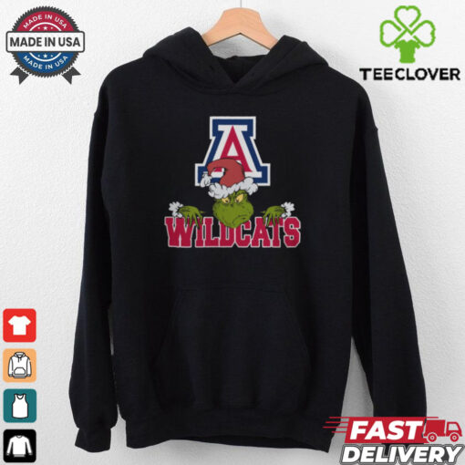 NCAA Arizona Wildcats Logo Football Grinch Christmas T Shirt