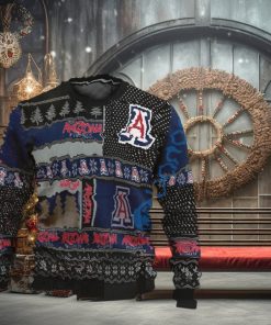 NCAA Arizona Wildcats Logo New Style Knitted Christmas Sweater For Men And Women