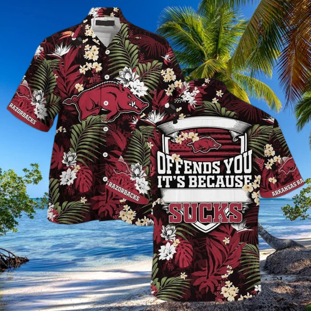 NCAA Arkansas Razorbacks Hawaiian Shirt Offends You It s Because Sucks NCAA Arkansas Razorbacks Hawaiian Shirt Offends You It s Because Sucks