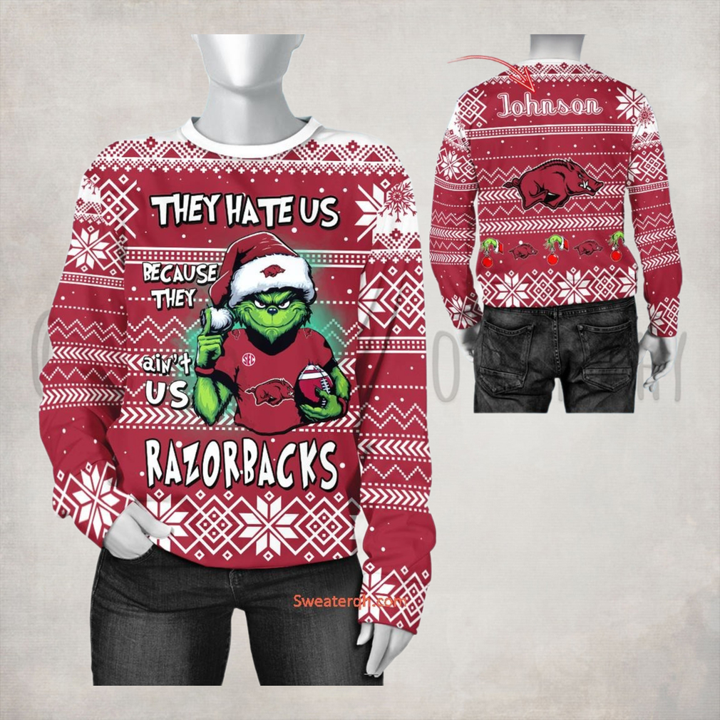 NCAA Arkansas Razorbacks They Hate Us Because They Ain’t US Sweater NCAA Arkansas Razorbacks They Hate Us Because They Ain’t US Sweater