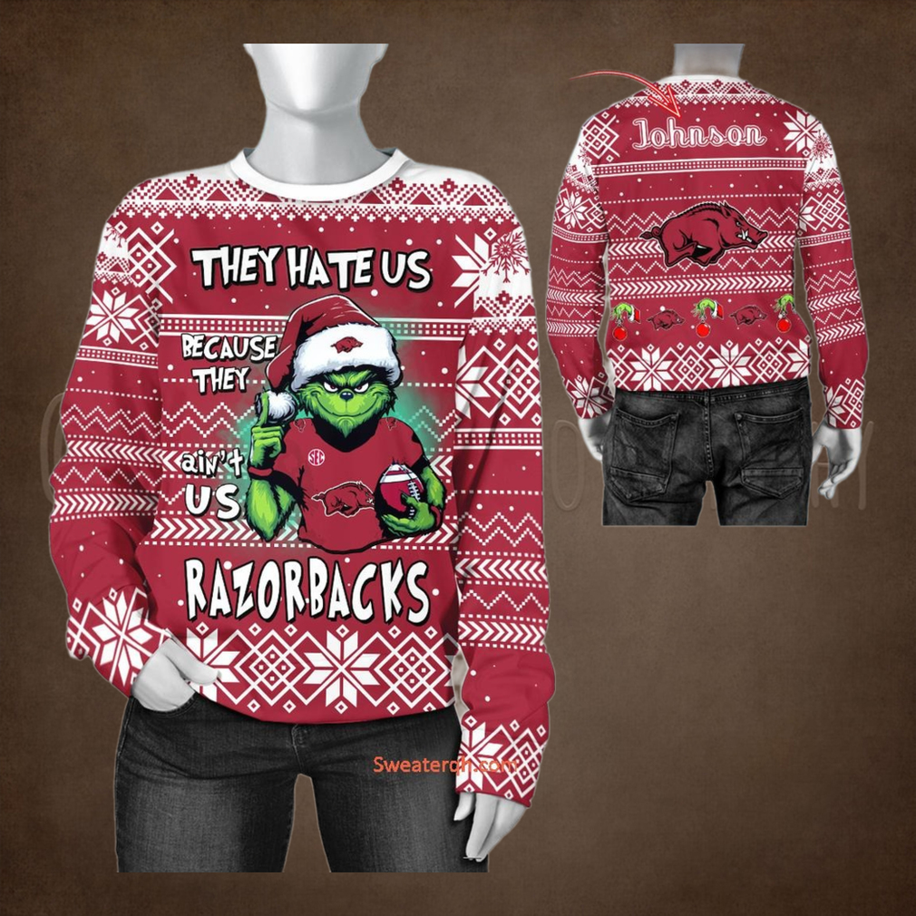 NCAA Arkansas Razorbacks They Hate Us Because They Ain’t US Sweater NCAA Arkansas Razorbacks They Hate Us Because They Ain’t US Sweater