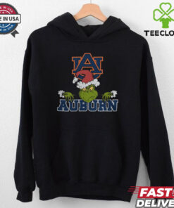 NCAA Auburn Tigers Logo Football Grinch Christmas T Shirt