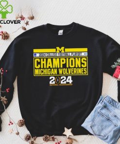 NCAA Big Ten Michigan Wolverines 2024 college football playoff Champions logo shirt