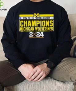 NCAA Big Ten Michigan Wolverines 2024 college football playoff Champions logo shirt
