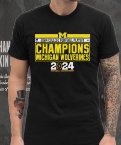 NCAA Big Ten Michigan Wolverines 2024 college football playoff Champions logo shirt