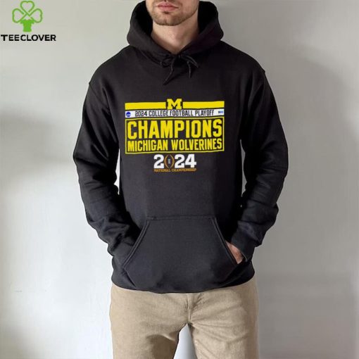 NCAA Big Ten Michigan Wolverines 2024 college football playoff Champions logo shirt