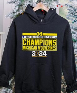 NCAA Big Ten Michigan Wolverines 2024 college football playoff Champions logo shirt