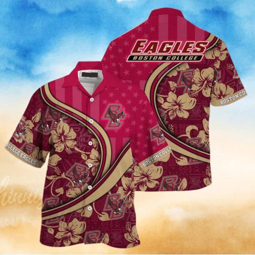 NCAA Boston College Eagles Hawaiian Shirt Custom Name Best Beach Gift