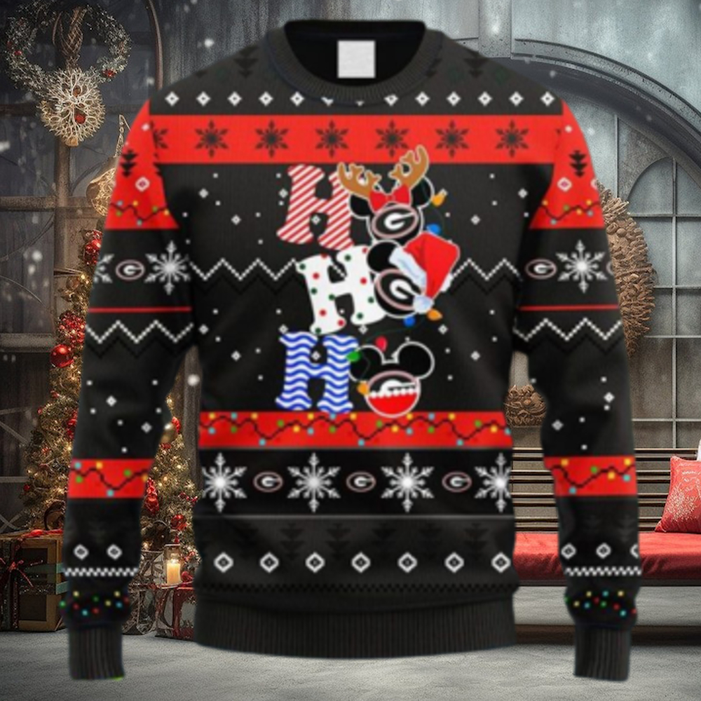 Chicago Bears HoHoHo NFL Mickey Christmas Ugly Sweater –