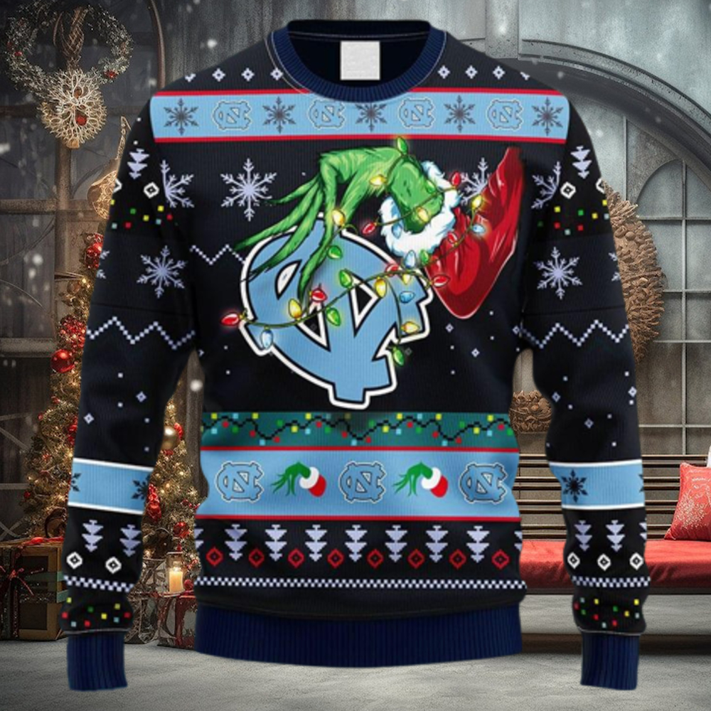 NCAA Christmas North Carolina Tar Heels Grinch Christmas Ugly Sweater For Men Women NCAA Christmas North Carolina Tar Heels Grinch Christmas Ugly Sweater For Men Women