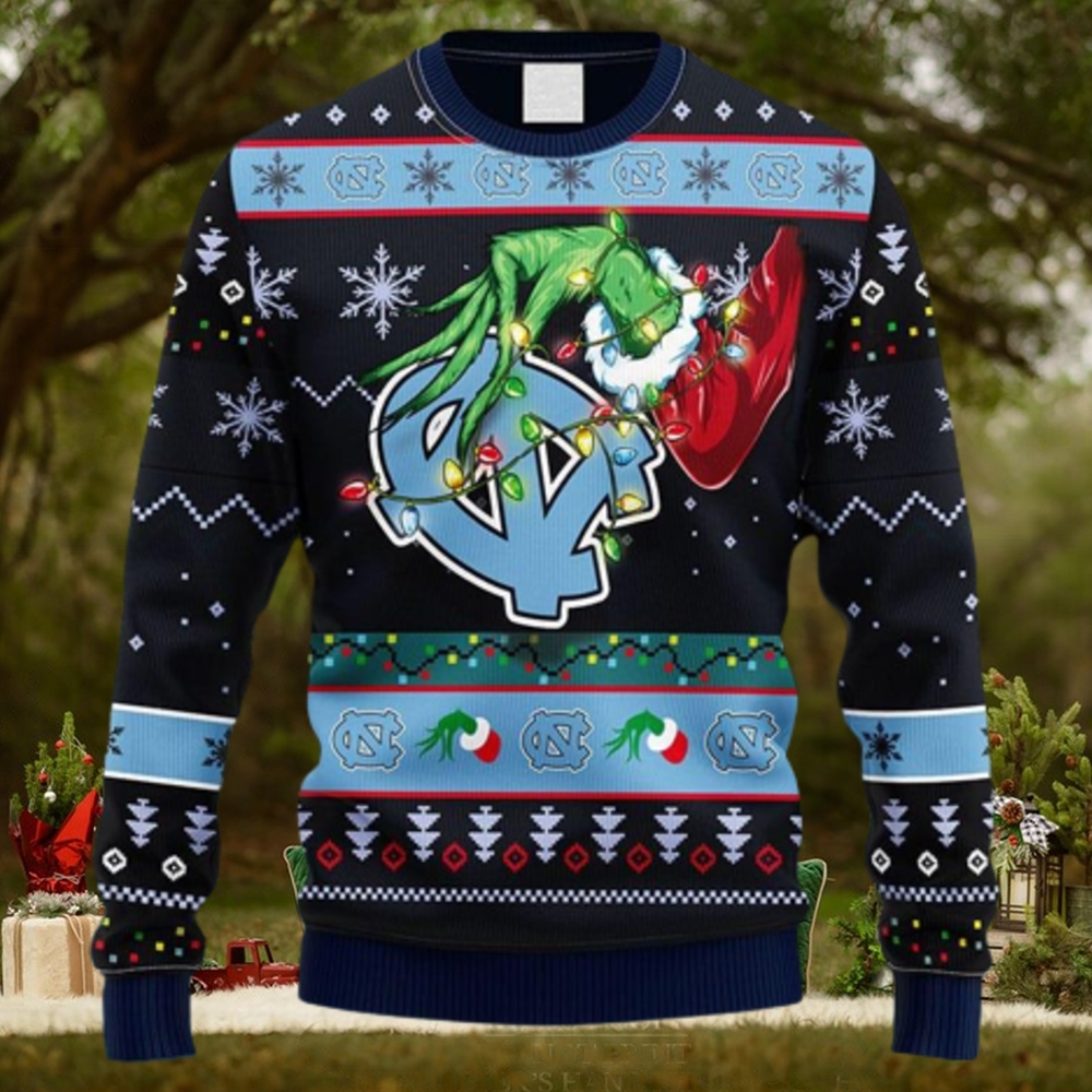 NCAA Christmas North Carolina Tar Heels Grinch Christmas Ugly Sweater For Men Women NCAA Christmas North Carolina Tar Heels Grinch Christmas Ugly Sweater For Men Women