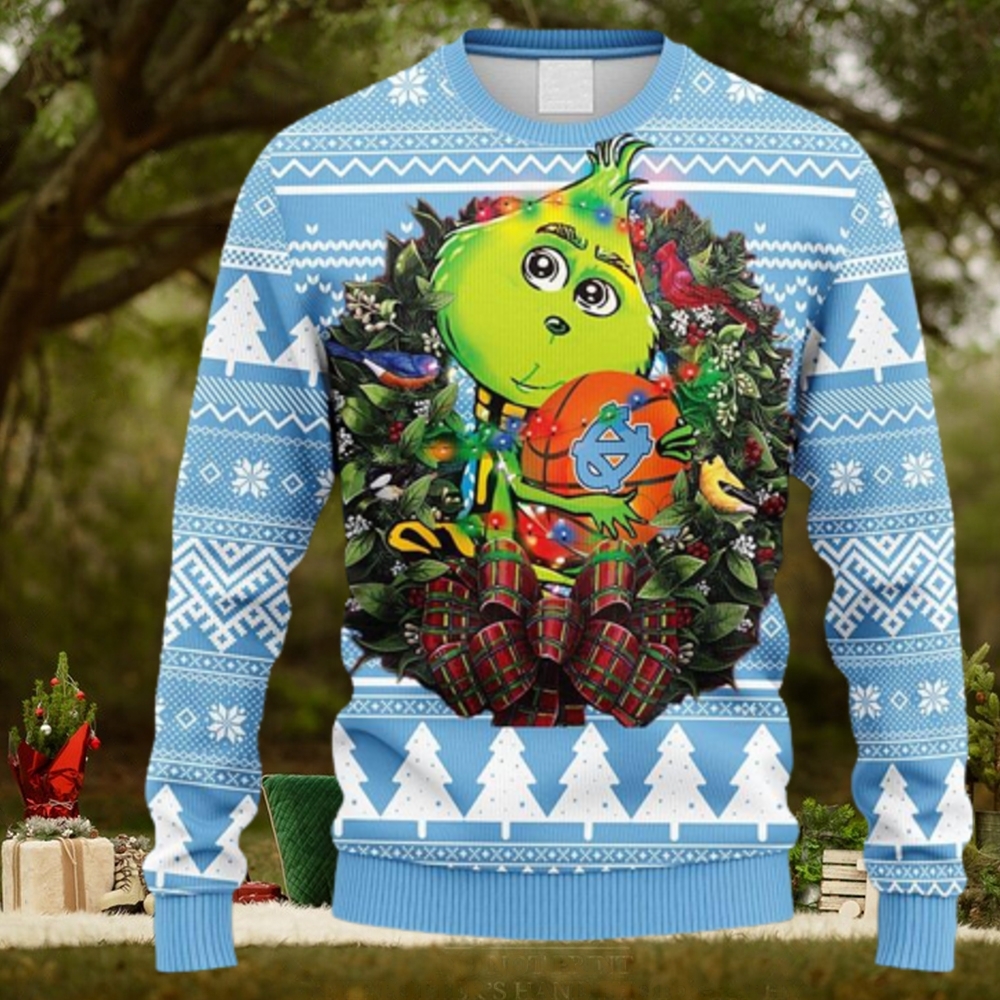 NCAA Christmas North Carolina Tar Heels Grinch Hug Christmas Ugly Sweater For Men Women NCAA Christmas North Carolina Tar Heels Grinch Hug Christmas Ugly Sweater For Men Women