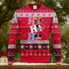 Usps Custom Name White Design Logo Snowflake Ugly Christmas Sweater
