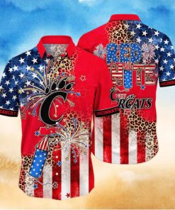 NCAA Cincinnati Bearcats Hawaiian Shirt Fireworks Independence Day