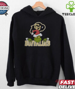 NCAA Colorado Buffaloes Logo Football Grinch Christmas T Shirt