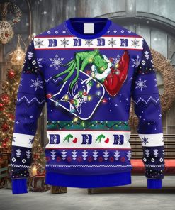 NCAA Duke Blue Devils Grinch Christmas Ugly 3D Sweater For Men And Women Gift Ugly Christmas