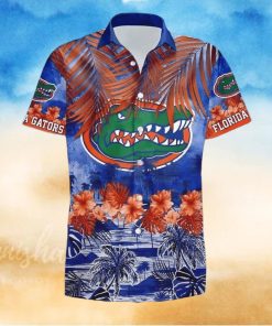 NCAA Florida Gators Hawaiian Shirt Hibiscus Tropical Leaves Best Beach Gift