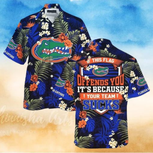 NCAA Florida Gators Hawaiian Shirt If This Flag Offends You It s Because Your Team Sucks