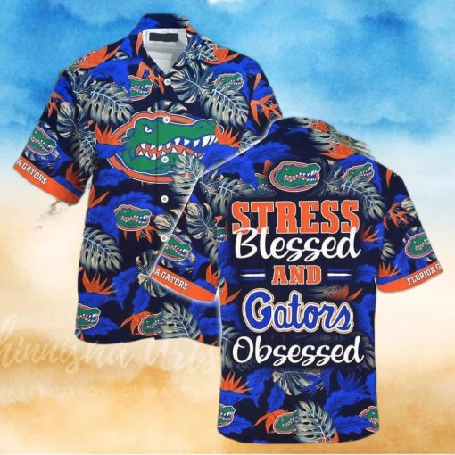 NCAA Florida Gators Hawaiian Shirt Summer Aloha Stress Blessed Obsessed