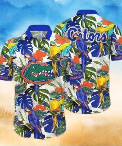 NCAA Florida Gators Hawaiian Shirt Tropical Birds And Palm Leaves Best Beach Gift