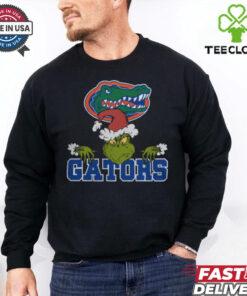 NCAA Florida Gators Logo Football Grinch Christmas T Shirt
