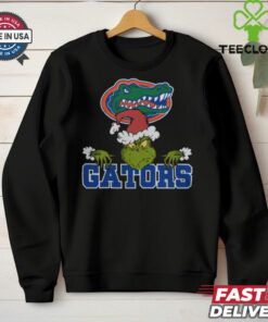 NCAA Florida Gators Logo Football Grinch Christmas T Shirt