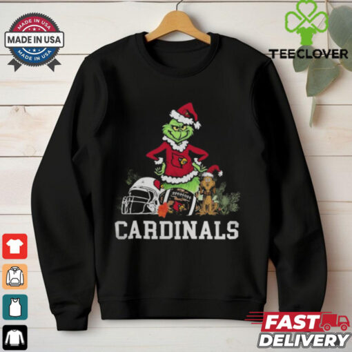 NCAA Grinch Shirt The Grinch And Louisville Cardinals Christmas T Shirt