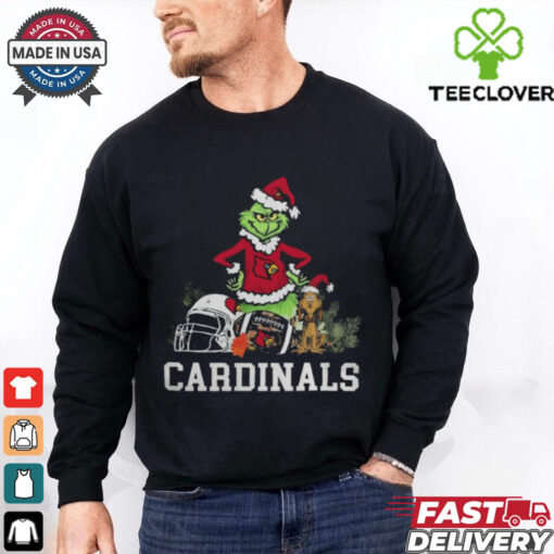 NCAA Grinch Shirt The Grinch And Louisville Cardinals Christmas T Shirt