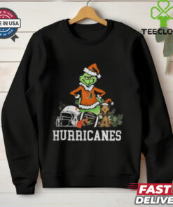 NCAA Grinch Shirt The Grinch And Miami Hurricanes Christmas T Shirt