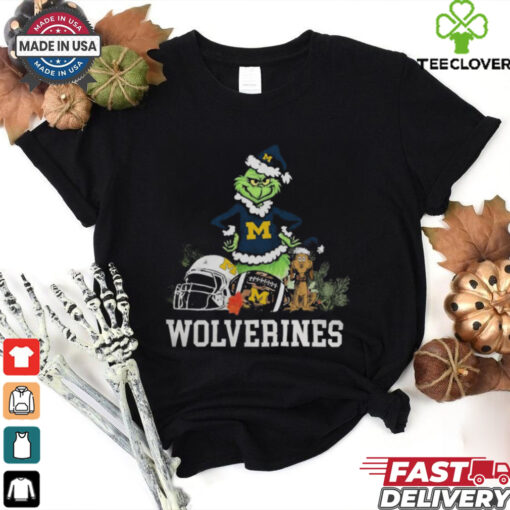 NCAA Grinch Shirt The Grinch And Michigan Wolverines Christmas T Shirt