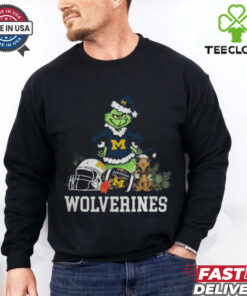 NCAA Grinch Shirt The Grinch And Michigan Wolverines Christmas T Shirt