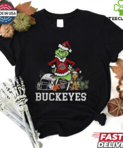 NCAA Grinch Shirt The Grinch And Ohio State Buckeyes Christmas T Shirt