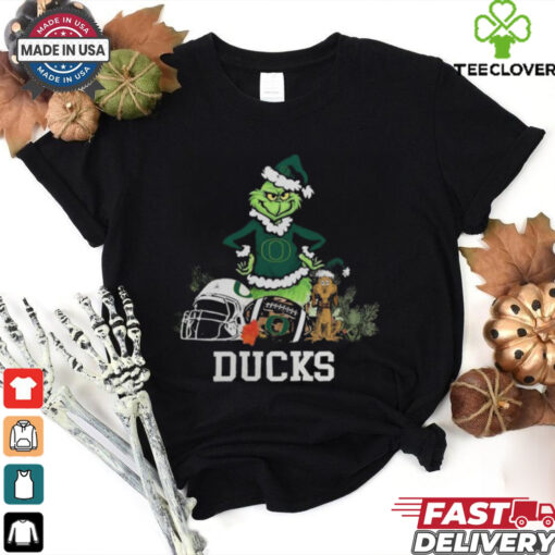 NCAA Grinch Shirt The Grinch And Oregon Ducks Christmas T Shirt
