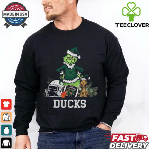 NCAA Grinch Shirt The Grinch And Oregon Ducks Christmas T Shirt