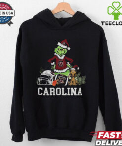 NCAA Grinch Shirt The Grinch And South Carolina Christmas T Shirt