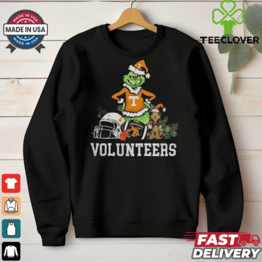 NCAA Grinch Shirt The Grinch And Tennessee Volunteers Christmas T Shirt