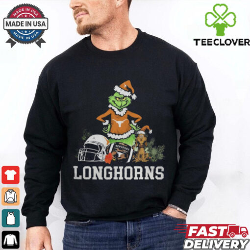 NCAA Grinch Shirt The Grinch And Texas Longhorns Christmas T Shirt