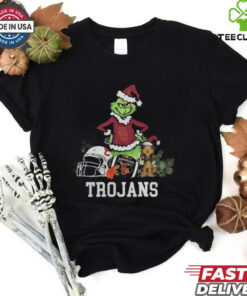 NCAA Grinch Shirt The Grinch And USC Trojans Christmas T Shirt