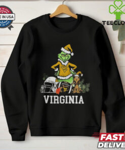 NCAA Grinch Shirt The Grinch And West Virginia Christmas T Shirt