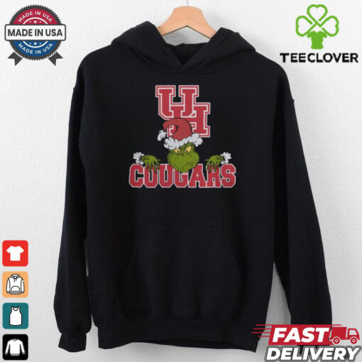 NCAA Houston Cougars Logo Football Grinch Christmas T Shirt